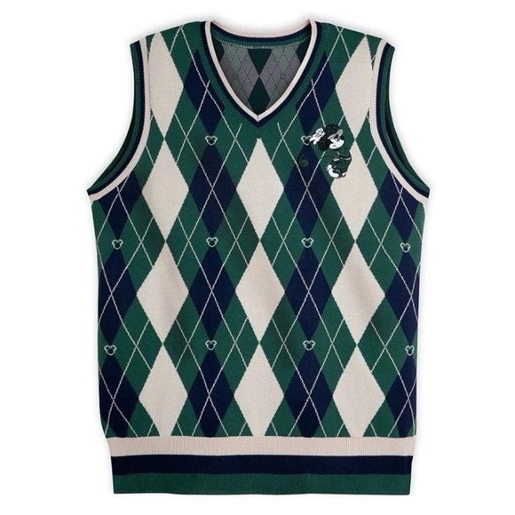 2025 Disney Parks Mickey Mouse Golf Sweater Vest Adult Size - NEW - Picture 1 of 4